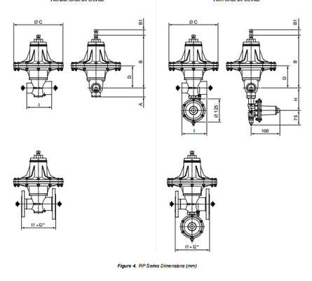 Tartarini RP série regulador de pressão válvula EMERSON com pacote de montagem Skid