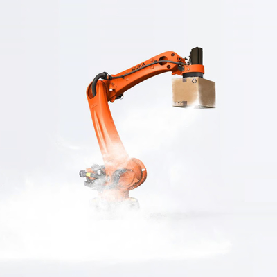 KR 120 R3200 PA Kuka 6 Eixo Braço Robô Industrial Com CNGBS Gripper OEM Como Equipamento de Manuseio de Materiais Robô de Paletização