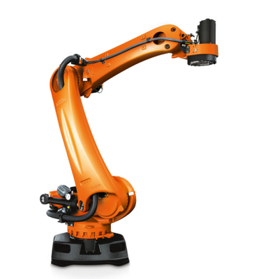 KUKA Robot de paletização KR 240 R3200 PA com trilhos de guia CNGBS como braço robótico industrial de paletização automático