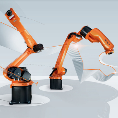 Kuka Robot Arm KR10 R1420 com posicionador CNGBS como estação de trabalho de solda