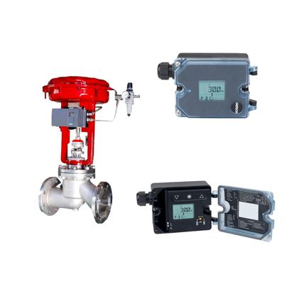 Válvula de controlo com Samson 3725 Electro-Pneumatic posicionador com a sua fácil auto-calibração e auto-ajuste função