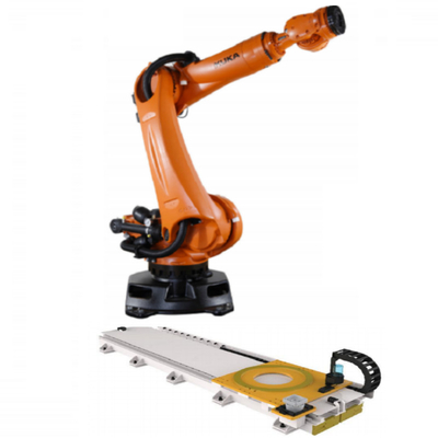 KUKA KR 210 R2700 Robôs industriais de montagem e colocação com guias lineares CNGBS para montagem de motores