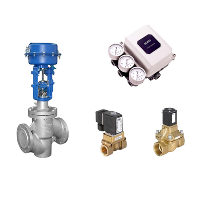 Valvas de controlo de alta qualidade de porcelana com posicionador digital KOSO PP800 e válvula de solenoide tipo 5404 Burkert