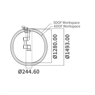 TM5-700 Cobot com alcance de 700 mm e manipulador de carga útil de 6 kg para mini robô como robô colaborativo