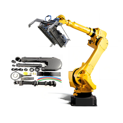 Industrial 6 Axis Fanuc Robot Arm M-710iC com grande agarrador de carga útil e saco de roupa CNGBS