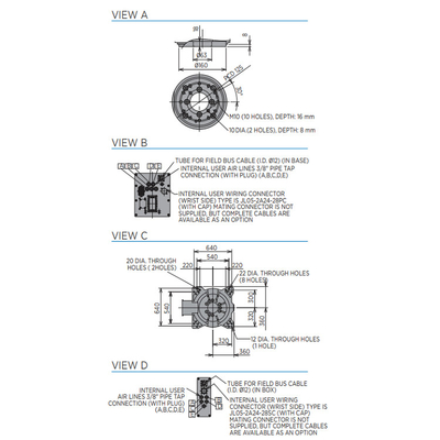 Robô industrial YASKAWA MPL160II com braço robótico com carga útil de 160 kg para paletização