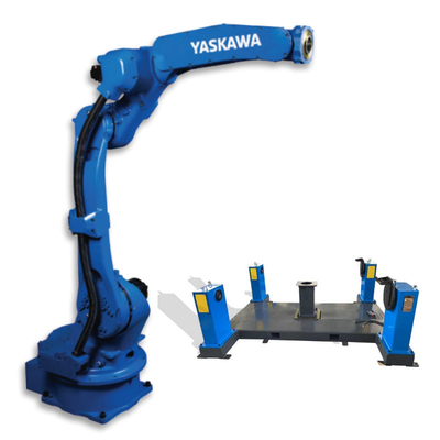 Yaskawa 6 Axis Soldar Robô Braço MOTOMAN GP25 Com CNGBS posicionador para fábrica como máquina de soldagem a laser