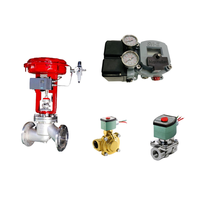 A famosa válvula de controle pneumático da China com posicionador Masoneilan SVI2-21123121 e válvula solenoide ASCO