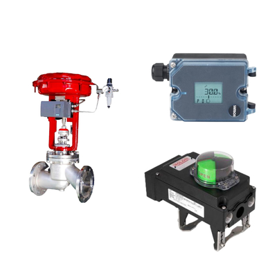 A famosa válvula de controle pneumática wuzhong da China com posicionador Samson 3725 e Rotork Limit Swi