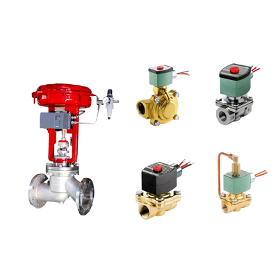 A famosa válvula de controle pneumático da China com posicionador Masoneilan SVI2-21123121 e válvula solenoide ASCO