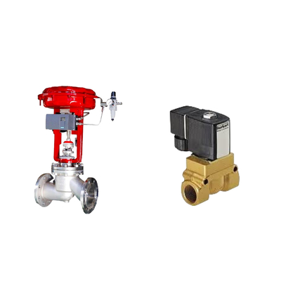 Válvulas de controlo pneumáticos com posicionador de válvula inteligente Koso KGP5000 e válvula solenoide Burkert 5404