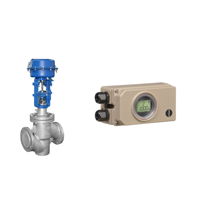 Válvula de controlo pneumática com Samson Electropneumatic 3730-3 posicionador e Burkert Tipo 5404 válvula solenoide