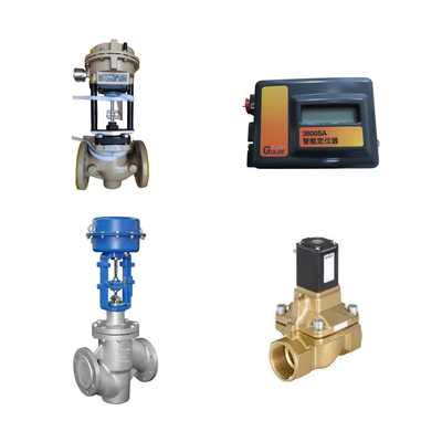 Valva de controlo da China com Samson 3372 actuador com FISHER 3800sa Valve Positioner Burkert 5404 Solenoide Valve