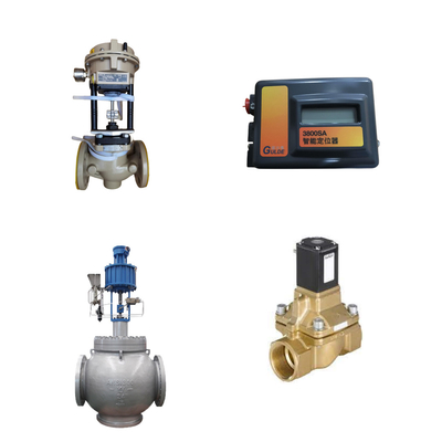 Valva de controlo da China com Samson 3372 actuador com FISHER 3800sa Valve Positioner Burkert 5404 Solenoide Valve