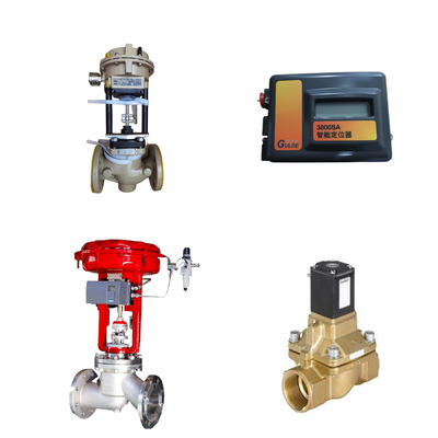Valva de controlo da China com Samson 3372 actuador com FISHER 3800sa Valve Positioner Burkert 5404 Solenoide Valve