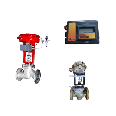 Valva de controlo da China com Samson 3372 actuador com FISHER 3800sa Valve Positioner Burkert 5404 Solenoide Valve