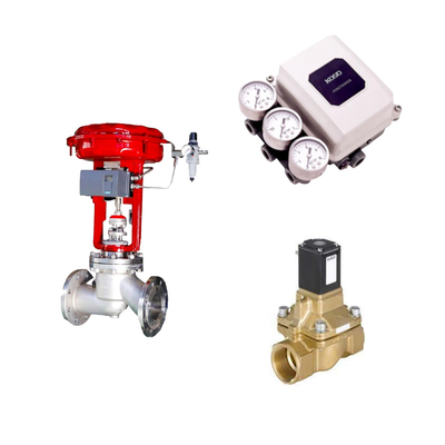 Valvas de controlo de alta qualidade de porcelana com posicionador digital KOSO PP800 e válvula de solenoide tipo 5404 Burkert