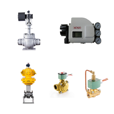 Válvulas de controlo pneumáticas chinesas de alta qualidade com posicionador de válvula inteligente koso KGP5000 e válvulas solenoides ASCO