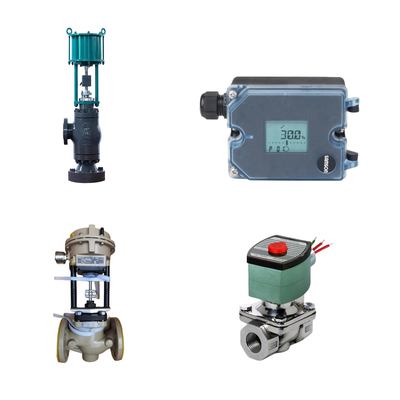 Válvula de controlo com Samson 3372 actuador com Samson 3725 posicionador ASCO válvula solenoide