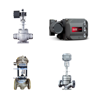 Válvula de controlo com posicionador Fisher DVC6200 e regulador de filtro Fisher 67CFR