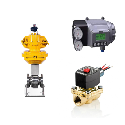 Válvula de controlo de baixa temperatura com posicionador de válvula digital Masoneilan SVI3 e válvulas solenoides de 2 vias EMERSON ASCO210