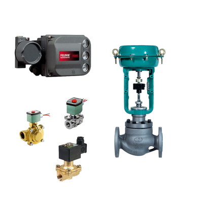 Mudança rápida da válvula de controle de assento único com Fisher DVC6200 posicionador de válvula e EMERSON ASCO210 válvula de solenoide de 2 vias