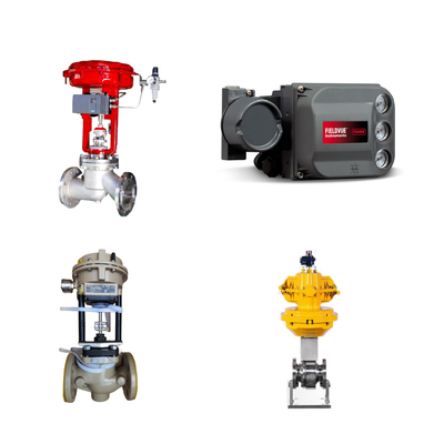 Mudança rápida da válvula de controle de assento único com Fisher DVC6200 posicionador de válvula e EMERSON ASCO210 válvula de solenoide de 2 vias