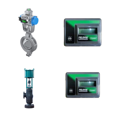 O sistema de feedback sem ligação de válvula de controle fácil de usar com Fisher FIELDVUE DVC2000 Digital Valve Positioner