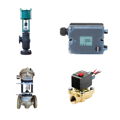 Válvula de controlo com Samson 3725 Electro-Pneumatic posicionador com a sua fácil auto-calibração e auto-ajuste função