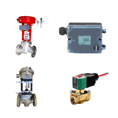 Válvula de controlo com Samson 3725 Electro-Pneumatic posicionador com a sua fácil auto-calibração e auto-ajuste função