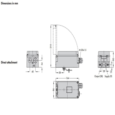 Precisão Samson Smart Valve Positioner 3730-3 3730-1 Para chinês válvula de controle pneumático em estoque