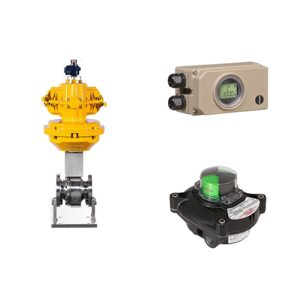 Actuador de controlo pneumático preciso e Samson Smart Valve Positioner 3730 para válvula de controlo pneumático