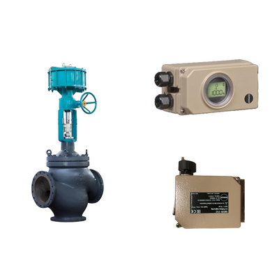 Válvula de controlo pneumática com comunicação dura Samson Electropneumatic 3730-3 e positioner samson 4763
