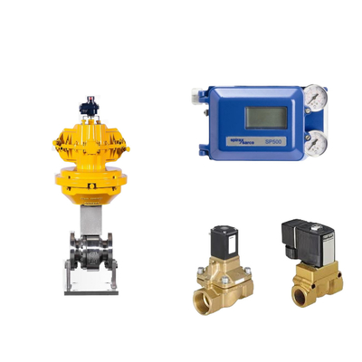 Pneumático Spirax Sarco Smart Valve Positioner SP500 e válvula de solenoide Burkert