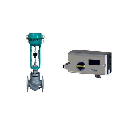 Valva pneumática com Spirax Sarco Smart Valve Positioner SP7-10-11 e Fisher 67CFR Regulador de filtro