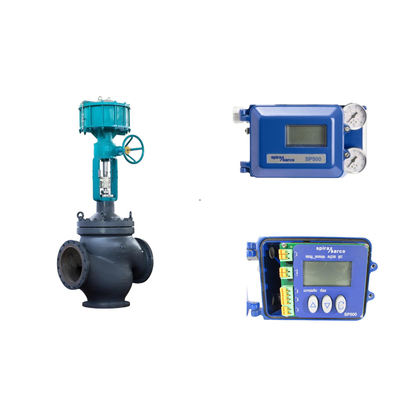 A famosa válvula pneumática da China com o posicionador de válvulas inteligente Spirax Sarco SP500 e o regulador de filtros Fisher 67CFR