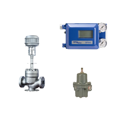 A famosa válvula pneumática da China com o posicionador de válvulas inteligente Spirax Sarco SP500 e o regulador de filtros Fisher 67CFR