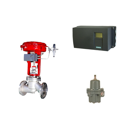 Pneumático de controlo de válvula posicionador Siemens SIPART PS2 e Fisher 67CFR regulador de filtro
