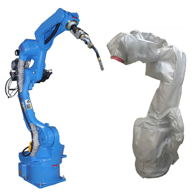 Braço robótico de soldagem de 6 eixos Yaskawa AR2010 com roupas de robô CNGBS para robô de soldagem automatizado
