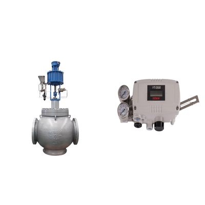 Válvula de controlo pneumática com posicionador de válvula inteligente original Rotork YT-2500 e válvula solenoide tipo 5404 Burkert