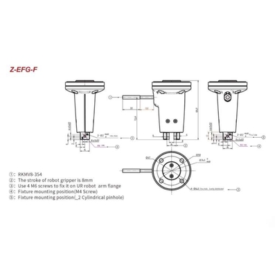 Robô-agarrador do hitbot Z-EFG-F com 6 eixos braço robótico industrial usado para máquinas automáticas de café