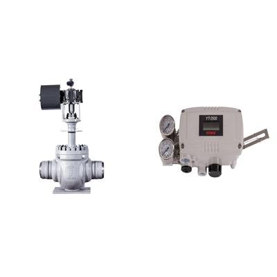 Válvula de controlo pneumática com rotor original YT-2500 posicionador de válvula inteligente e interruptor de limite EMERSON