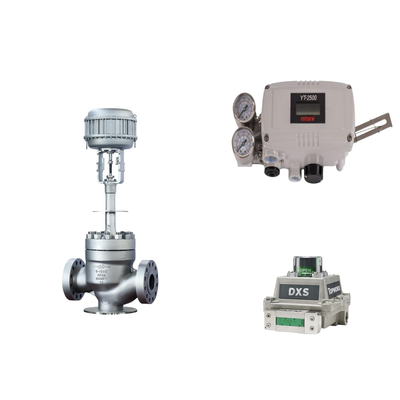 Válvula de controlo pneumática com rotor original YT-2500 posicionador de válvula inteligente e interruptor de limite EMERSON