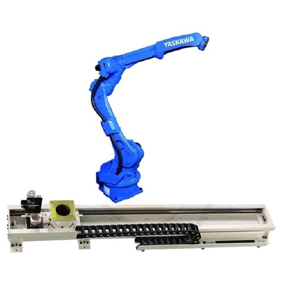 Braço robótico de 6 eixos Yaskawa GP25-12 com trilho de guia do robô CNGBS para manuseio de automação do robô