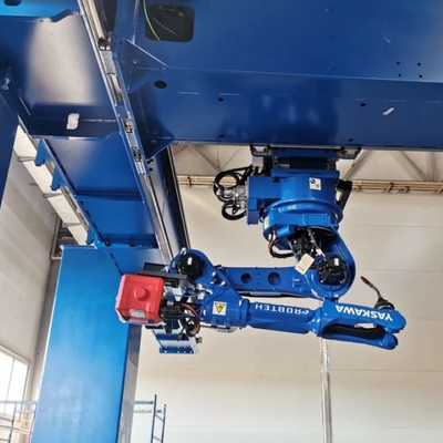 Braço robótico de 6 eixos Yaskawa GP25-12 com trilho de guia do robô CNGBS para manuseio de automação do robô