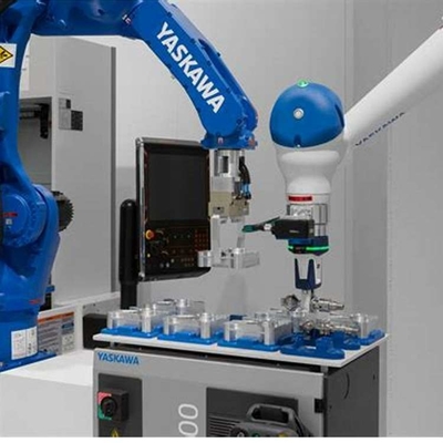 Braço robótico de 6 eixos Yaskawa GP25-12 com trilho de guia do robô CNGBS para manuseio de automação do robô