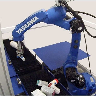 Braço robótico de 6 eixos Yaskawa GP25-12 com trilho de guia do robô CNGBS para manuseio de automação do robô