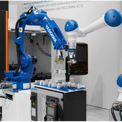 Braço robótico industrial 6 eixos Yaskawa GP35L com agarrador robótico CNGBS para robô de manuseio automatizado