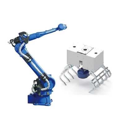 Braço robótico industrial 6 eixos Yaskawa GP35L com agarrador robótico CNGBS para robô de manuseio automatizado
