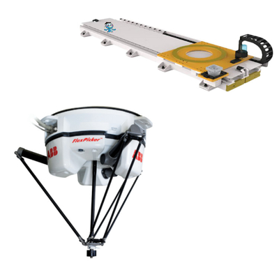 ABB 4 Eixo Braço Robótico IRB 360-1 Com CNGBS Guia Rail Como Máquina de montagem Para Manuseio OEM